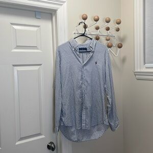 Ralph Lauren - Long Sleeve Preppy Button Down - White / Navy - M
